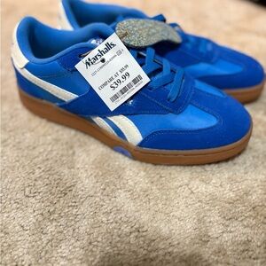 Puma Kids Bright Blue and White Sneakers